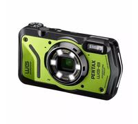 PENTAX Cámara de Aventura Verde WG-8 para Todo Tipo de Clima, con excelente Rendimiento Impermeable, a Prueba de Polvo, Resistente a los Golpes, Anillo de luz multiaplicación para fotografía Macro y