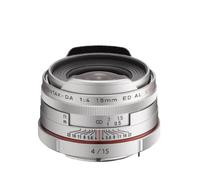 Pentax DA 15mm F4 AL LTD HD - Objetivo para cámaras réflex Pentax Bayoneta K, Plateado