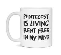 Pentecostés Es Vivir Sin Alquiler En Mi Mente Mug Único Tazas De Cerámica Con Asa Tazas De Desayuno Para Oficina Hogar Cacao Espresso 330Ml