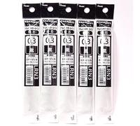 Pentel 0,3 mm negro cartucho de recambio (xlrn3-a), para EnerGel retráctil bolígrafo (bln73-a), × 5 unidades/lote de 5 (importación de Japón) [Komainu-Dou Original paquete]