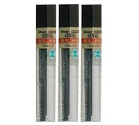 Pentel 0.5mm Tamaño Hb Oscuras Dureza Lápiz de Recambio Repuesto Cables Alta Polímero Super para Automático & Mecánico Lápices (Paquete de 3 Tubos - 36 Pieces)