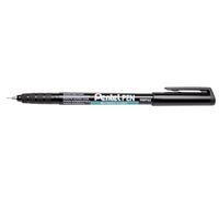 Pentel 12 rotuladores permanentes superfinos NMF50, color negro