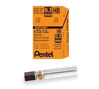 Pentel Minas para portaminas 16255 HB 0.3 mm Paquete de 12