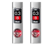 Pentel Ain Stein - Minas de recambio mecánico (0,3 mm, 2 unidades)