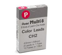 Pentel Arts 8 Colour Pencil Lead Refill, Pink, 24 Pieces of Lead (CH2-P) by Pentel
