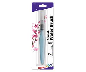Pentel Arts Aquash - Cepillo de agua, punta fina, color blanco