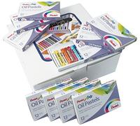 Pentel Arts Oil Pastels Class Pack - Colores brillantes resistentes a la decoloración de larga duración 36 (paquetes de 12 colores)