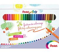 Pentel Arts SCS2E-24 - Rotulador para colorear (punta media, 24 unidades)