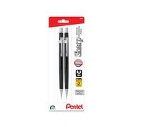Pentel® Automatic Sharp™ - Lápices mecánicos, 0,5 mm, color negro, paquete de 2
