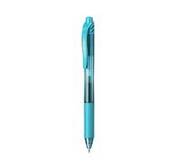 Pentel BL107-S3X - Bolígrafo Energel retráctil con punta de bola. Escritura en color turquesa.