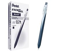 Pentel BL437 Energel Slim Roller 0,7 mm, azul oscuro, 12 unidades
