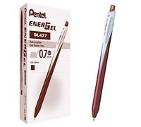 Pentel BL437 Energel Slim Roller 0,7 mm, marrón, 12 unidades