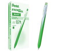 Pentel BL437 Energel Slim Roller 0,7 mm, verde claro, 12 unidades