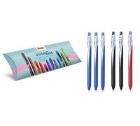 Pentel BL437 Roller Energel Slim Set de 6 piezas (3 azules; 2 negros; 1 roja)