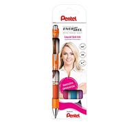 Pentel Bolígrafo gel BL77-4COL EnerGel – 0,35 mm – Set de 4 unidades surtidas, retráctil
