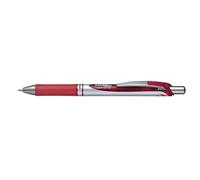 Pentel BL77-BO Energel XM Retractable Gel Pen with 0.7 mm Tip, 0.35 mm Line Width - Red, Pack of 12