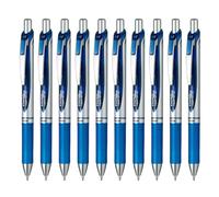 Pentel BL80-C 1.0 Bolígrafo de Gel Azul Tinta EnerGel 10 Bolígrafos