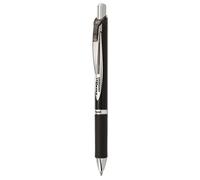 Pentel BLP77-AX - Bolígrafo de gel retractable, Negro, 0,7 mm, Tinta a base de pigmentos