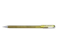 Pentel - Bolígrafo Dual Metallic de tinta de gel, Oro, 1 Ud