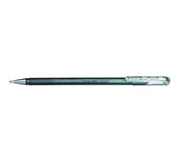 Pentel - Bolígrafo Dual Metallic de tinta de gel, Plata, Pack de 12