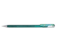 Pentel - Bolígrafo Dual Metallic de tinta de gel, verde, 1 Ud