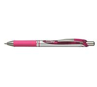 Pentel - Bolígrafo Energel retráctil con punta de bola. Escritura en color rosa (BL77-P)
