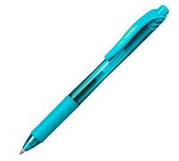 Pentel Bolígrafos retráctiles EnerGel-X, 12 unidades, punta 0,7 mm, azul celeste