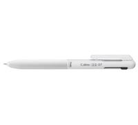 Pentel Bolígrafo multifunción Calme BXAW375W, 2 recambios de bolígrafo de 0,7 mm (negro/rojo) y 1 punta de lápiz mecánica de 0,7 mm, sonido de clic significativamente reducido, zona de agarre con aspecto de piel, recargable, 1 pieza