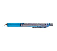 Pentel - Bolígrafo Energel retráctil con punta de bola. Escritura en color azul claro
