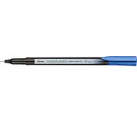 Pentel Bolígrafo S40 Pointliner, tinta de tinte de color, línea de 0.4 mm, tinta azul Victoria (un bolígrafo)