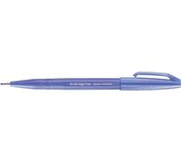 Pentel Bolígrafo SES15C-V2X Brush Sign Pen, azul violeta, punta de fibra, punta tipo pincel, 10 unidades