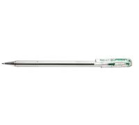 Pentel - Bolígrafo Superb BK77- Pack de 12 Bolígrafos con tinta a base de aceite y punta de 0,7 mm, color verde