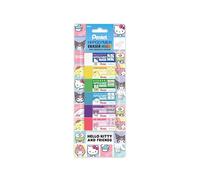 Pentel Borrador de bloques de alto polímero, Hello Kitty® y amigos, edición limitada, bloque pequeño, colores surtidos, paquete de 6