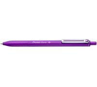 Pentel BX470-V IZee - Bolígrafo con clip metálico (grosor de trazo de 0,5 mm, 12 unidades), color morado