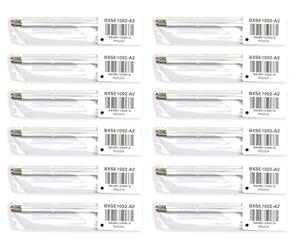 Pentel BXLM1002-A2 - Lote de 12 recambios para bolígrafo IZee BX460 (1 mm), color negro