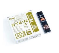Pentel C279-2BO Ain - Minas finas de grafito 2B, grosor de la línea 0,9 mm, 36 minas por estuche