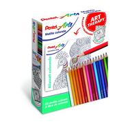 Pentel CB8 Kit 24 lápices de colores y libro