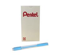 Pentel Clic Colors Goma de borrar retráctil con agarre, color azul celeste