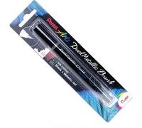Pentel Doble Metálico Pincel Tinta Irisada Brillante Arte Dibujo Fino a Amplio