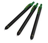 Pentel Energel BL437R1 - Bolígrafo retráctil (punta de 0,7 mm, 3 unidades), color verde