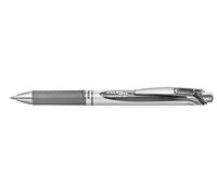 Pentel EnerGel BL77-NX Bolígrafo Gel Retráctil 0.7 mm Gris 1 Ud
