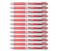 Pentel EnerGel BL77-P3X Bolígrafo Gel Retráctil 0.7 mm Rosa palo Pack 12
