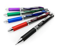 Pentel Energel BL80 Retráctil Líquido Tinta Gel Punta Redonda Bolígrafo - 1.0mm-1 de Cada Color - Paquete de 5