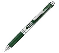 Pentel EnerGel BLN75Z-D3 - Bolígrafo, 0,5 mm, eje plateado, verde bosque,