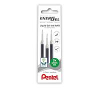 Pentel EnerGel - Cartera de recambio de 0,7 mm, 3 unidades, color verde