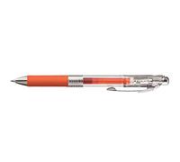 Pentel EnerGel Pure BL77TLE-FX - Bolígrafo de tinta de gel con mecanismo de presión, 0,7 mm de diámetro de la bola = 0,35 mm de trazo, recargable, 1 unidad, color naranja