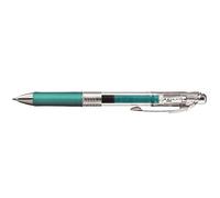 Pentel EnerGel Pure BL77TLE-S3X - Bolígrafo de tinta de gel con mecanismo de presión, 0,7 mm de diámetro de la bola = 0,35 mm de trazo, recargable, 1 unidad, color turquesa