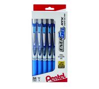 Pentel EnerGel RTX Retractable Liquid Gel Pens Medium Point 0.7 mm 54% Recycled Blue Barrel Blue Ink Pack of 12 Pens