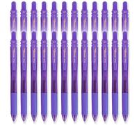 Pentel Energel X BL107 - Bolígrafo retráctil de gel (punta de 0,7 mm, 24 unidades), color violeta
