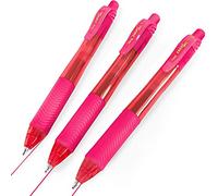 Pentel Energel X BL107 Retráctil Gel Bolígrafos - 0.7mm - Rosa Tinta - Paquete de 3